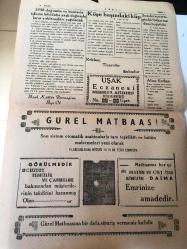 UŞAK GÜREL GAZETESİ YEREL TAŞRA BASINI ---14 Ağustos 1957 Yıl :2 Sayı :364- Son derece zengin  bir bakır madeni  bulundu -- Almanya Rusya 'ya  Nota Veriyor -- İslam Dini - Köşe başındaki  Küp -- Amerikan  Ticaret  Heyetinin  Basın Toplantısı --Takipte  Şahsiyetin  Değeri    Yazan :Behçetoğlu --1938 doğumlu ve bunlarla  işleme  tabi daha yaşlı doğumluların  yoklamaları yapılacak  --