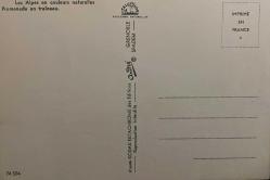 ŞEHİR KARTPOSTALI-ALP DAĞLARINDAN KARLAR ALTINDA EV VE ATIN ÇEKTİĞİ KIZAK GÖRÜNTÜSÜ,ARKASINA YAZILMAMIŞ, RENKLİ, 11 X 15 CM EBADINDA-1950'LER, 1960'LAR, 1970'LER, 1980'LER