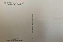 SANAT KARTPOSTALI-A. MAEGHT'İN TAL-COAT RESMİ,ARKASINA YAZILMAMIŞ, RENKLİ