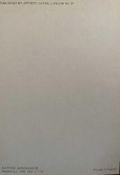 SANAT KARTPOSTALI-DAPHNE SANDHAM'İN WATERCOLOUR(1976) RESMİ,ARKASINA YAZILMAMIŞ, RENKLİ