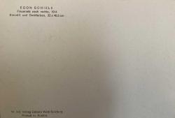 SANAT KARTPOSTALI-JEGON SHCIELE'NİN SAĞA ÇIPLAK KADIN RESMİ,ARKASINA YAZILMAMIŞ, RENKLİ