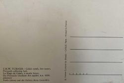 SANAT KARTPOSTALI-J.M.W. TURNER'İN CALAIS KUMLARI, ALÇAK SULAR,POISSARDS YEM TOPLAMA RESMİ,ARKASINA YAZILMAMIŞ, RENKLİ