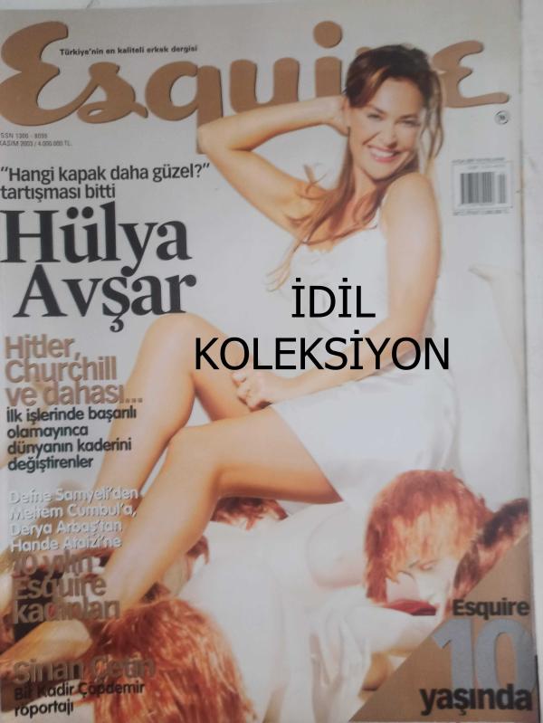 Esquire Yetişkin Erkek Dergisi Kasım 2003 Hülya Avşar Defne  