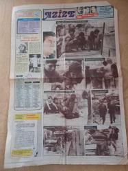 Kelebek Ev  Gazetesi önlü arkalı 2 sayfa Ekrem Bora-Nazan Şoray-Bulut Aras-Zahit-Güler Atakan-Ömer-Güler Şentürk-Oya-Bülent Eczacıbaşı-İnan Kıraç-Nükhet-Aydın Çubukçu-Erol Sabancı-Jak Kamhi-Celal-Nilüfer Eyicioğlu-Ertan Taner-Bülent Ulusu-Adil-Trişa Çubuklugil-Kemal Canbal-Gül Ökçün-Yakup-Nilgün Oransoy-Arzu-Ahmet Ünsoy-Varda-Enis Aras -Okyay Kavrakoğlu-Ali Uras -Domates soslu pirzola 36*56cm