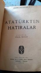 ATATÜRK'TEN HATIRALAR-CELAL BAYAR   1955