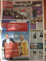 Milliyet Cadde Gazetesi , 24 Haziran 2011 , Lindsay Ellingson, Mete Horozoğlu, Elif Sönmez, Mustafa Ceceli, Sibel Can, Murat Boz, Okan Yalabık, Hande Soral, Alara Koçibey, Yalın, Gülben Ergen, Leman Sam, Sevval Sam, Ekin Türkmen, Murat Dalkılıç, Heidi Klum, George Clooney, Victoria's Secret, Mesut Yılmaz, Prag Tatili, Meslek, Ferman, Yan Yana, Evlerini Birleştirdiler