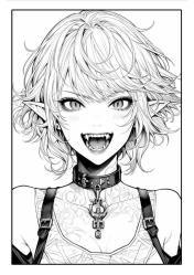 Anime Vampir Kız – Anime Şeytan Kız Boyama Kitabı (2 Kitap)