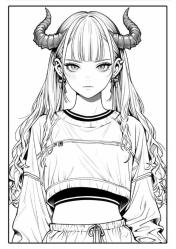 Anime Vampir Kız – Anime Şeytan Kız Boyama Kitabı (2 Kitap)