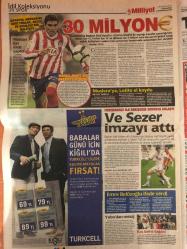 Milliyet Gazetesi , 18 Haziran 2011 , Erçin Sonmez, Mickey Mouse, Hidayet Türkoğlu, Angelina Jolie, Ronaldo, Papandreou, Savo, Samast, Albay Kemal Dinçer, Hakan Akkoç, Hüseyin Çelik, Deniz Baykal, Onder Sav, Sulley Muntari, Mehmet Çiftçi, Ünal Aysal, Reyes, Forlan, Ujfalusi, Miguel Angel Gil, Perez Caminero, Mariano Aguilar, Bayram Tutumlu, Daniel Bolotnicoff, Halil Ünal, Sezer Öztürk, Aziz Yıldırım, Emre Belözoğlu, Ahmet Bulut, Ekrem Okumuş, Kağan Sözlemezgiller, Joseph Yobo, Ali Koç, Turhan Sabun