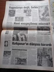 Yeni Şafak Gazetesi - 6 Haziran 1998 - Ahmet Taşgetiren - Ömer Çelik - Haluk Levent - Bakü Ceyhan Boru Hattında Şok - Meral Akşener'den İstanbul Dükalığına Tepki - Recep Tayyip Erdoğan - Eşber Yağmurdereli - İstanbul Üniversitesi Rektörü Kemal Alemdaroğlu'na İstifa Çağrısı - Cemil Çiçek - Prenses Diana İçin Eylem - Aziz Yıldırım - Aydınlar Nureddin Şirin'e Özgürlük İstedi