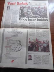 Yeni Şafak Gazetesi - 14 Haziran 1998 - İsmet Özel - İstanbul Büyükşehir Belediye Başkanı Recep Tayyip Erdoğan - Sınır Tanımayan Başörtüsü Baskısı Herkesi İsyan Ettiriyor - Mağdur Öğrenciler Bin Diploma Feda Olsun - Kayseri'de İnsan Hakları Ve Demokrasi Mitingi - Emekli Orgeneral Doğan Beyazıt 28 Şubat Gerekliydi - Ekümenlik Skandalı - Nurettin Canikli