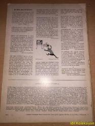 Photo Magazine : Marz 1956 - München - Almanca Dergi (Berichte - Zwei Farbphotos - Das Bühnenbild im Photo - Nur eine Kleinigkeit - Der kombinierte Reporter - Schwingen über Berg und Tal - Rechtsfragger der Photographie - Zwei Farbphotos aus Hellabrunn - Das Defizit der Sensation - Brüssels Diplomatenwelt staunte - Fritz Eschen photographiert Personen der Zeitgeschichte - Das Geheimnis der Schwarzen Blitze - Der Elektronenblitz bittet um Pflege) Hafif Yıpranma ve Kesilmiş Kısımlar Mevcut