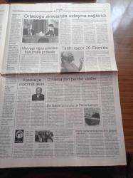 Evrensel Gazetesi - 24 Ekim 1998 - Bu Çete O Çete Mi - Yeşil Kod Adlı Mahmut Yıldırım - JİTEM - Veli Küçük - Ülkede Gündeme Bir Ay Kapatma Cezası - Başbağlar Sanıklarının Beraati Onandı - Abdullah Öcalan'a Yönelik Suikast Girişimini Protesto İçin 6 Tutuklu Daha Kendini Yaktı - Ülkücüler Kıbrıs'ta Adam Kaçırdı - Öz Yükseller'de Direniş Çadırı Kuruldu