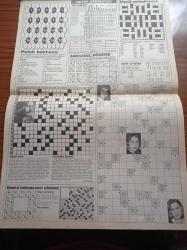 Takvim Bulmaca Gazetesi - 1998 - Soner Arıca Fotoğrafı - Şarkıcı Yaşar Fotoğrafı - Şarkıcı Ege Fotoğrafı - Şarkıcı Nilüfer Fotoğrafı - Sezen Aksu Fotoğrafı - Nükhet Duru Fotoğrafı - Beyin Jimnastiği - Petek Bulmaca - Sözcük Yerleştirmece - Abecesel Döşeme