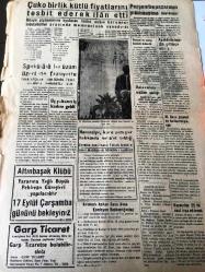 ANKARA POLATLI  POSTASI  GAZETESİ YEREL TAŞRA BASINI  YEREL TAŞRA BASINI -30 AĞUSTOS 1958 YIL :2 SAYI :532-Zafer Bayramı Kutlu Olsun - Fındık ihracatı serbest bırakıldı - Konya Şeker Fabrikası Pancar Almaya Başladı- Polatlı da tüccar da  buğday alımı  yapıyor - Macit Çakıroğlu Özyurt  Köyünü  Ziyaret  Etti - Valiler arasında  tayinler --Polatlı 'da 17 Selektör Faaliyete Geçiyor - Elazığ da bir hastane  yapılacak--Çuko birlik kütlü  fiyatlarını tespit ederek  ilan etti -