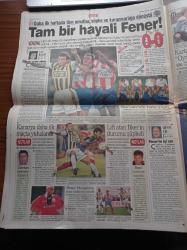 Sabah Gazetesi - 8 Ağustos 1998 - Sosyete Gülleri Ayşegül Tecimer İle Gülay AslıTürk İçin Görüldüğü Yerde Tutuklanması İçin Interpol'den Karar Çıkartıldı - Necmettin Erbakan Tansu Çiller'e Teşekkür Etti - Afrika'da ABD Elçiliklerine Bombalı Saldırı 100 Ölü Var- Sabancılar'da Miras Davası - Fenerbahçe Pierre Van Hoijdonk'da İndirim İstedi