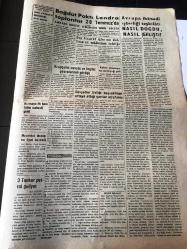 ANKARA POLATLI  POSTASI  GAZETESİ YEREL TAŞRA BASINI  YEREL TAŞRA BASINI---25 Temmuz 1958  Yıl :2 Sayı :502- Kıbrıs 'ta  yapılan son tevkifler avam  kamarasında  görüşüldü --12  yaşındaki  bir Türk  kızı daha  öldürüldü -- Kruşçef 'in  cevabı  Birleşmiş Milletlerde heyecan  yarattı   Amerikan  heyetinin  başkanı H.Cabaot Lodge  Heyete  Zenci  Bir Kadın  Da Var --Kırıkkale  de bu kez  tuz sıkıntısı  mı?-Odalar Birliği Bugün Bir Toplantı Yapacak -- Amerika Türkiye 'ye yardım  artırıyor - Adapazarı  ve Alpullu  şeker Fb  ları istihsale  başladılar --150 yataklı modern bir  hastane yapılıyor - Avrupa iktisadi işbirliği teşkilatı nasıl doğdu  nasıl gelişti ?-Gazetecilere  vize  vermeme  hadisesi -  Abdül Kerim Kasım 'ın Beyanatı