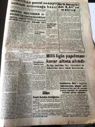 ANKARA POLATLI  POSTASI  GAZETESİ YEREL TAŞRA BASINI  YEREL TAŞRA BASINI---21 Temmuz 1958 Yıl :2 Sayı :498 -MKE Kurumu Sosyal Sahada da  Büyük Faaliyetler Gösteriyor -Umum Müdür Fuat Yücesoy , bu mevzudaki çalışmalar  etrafında  izahat verdi - Buğday Bankasının Büyük İkramiyesi  Polatlı  ve Kırıkkale 'ye İsabet Etti --Kral Hüseyin Beyanat  Verdi --Lübnan  da  Birleşmiş  Milletler  Müşahitlerinin  Durumu --Birleşik Amerika İngiltere Anlaşması - Son Sovyet Teklifi  İhtiyatla Karşılandı -Florence Nightingale  tesisinin  temeli  20 Ekimde atılacak -- Türkiye  guruplar arası  atletizm  şampiyonasını  Çukurova  bölgesi  kazandı -Amerikan petrol  sanayi  istihsali arttırmağa  hazır --Bir  Galatasaraylı  dan  B. ALİ 'ye Mektup---Son İki Kıbrıs 'ta   kan gövdeyi götürüyor  -Dün 3 Türk Daha Öldürüldü --Birleşik  Arap  Cumhuriyeti  Amerikan  Notasını  Reddetti -Irak 'ta  Kral  Ailesinin   Malları  Müsadere Edildi - Çin Müslümanları  İyi Niyetle Heyetinin  Basın Toplantısı