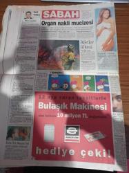 Sabah Gazetesi - 24 Haziran 1998 - Fransa Dünya Kupasında Fenerbahçeliler Nijeryalı Galatasaraylılar Romanyalı - Polis Müdürü Yener Kur'u Yakan Tutanak - Hüseyin Baybaşin - Kadın Zinası Artık Suç Değil - İnternet İle Sigaraya Veda - Deniz Baykal'dan Sert Tepki - Mercedes'e 250 Trilyon Lira Ödedik