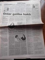 Sabah Gazetesi - 4 Ağustos 1998 - PKK'lı Canlı Bomba Kızlar - Pınar Selek - Rahşan Ecevit Genel Af İstemedim - Ünlü Alman Dergisi Der Spiegel Kubilay Uygun'un Transfer Rekorundan Yola Çıkıp Türk Meclisi İle Alay Etti - Yüksek Askeri Şura'dan 25 İhraç Kararı - Galatasaray Teknik Direktörü Fatih Terim Üst Üste 4 Şampiyonluk İstiyor