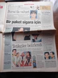 Sabah Gazetesi - 2 Eylül 1998 - Başbakan Mesut Yılmaz Bu Krizi Aşarız - Alparslan Türkeş'in Fırtınalı Yılları Yazı Dizisi - Türk Sineması Osman Fahir Seden'i Kaybetti - Fazilet Partili Milletvekillerine Tesettürlü Mayo - Çillerler'e Şok - Fazilet Partisi Lideri Recai Kutan'dan Ateşkes Çağrısı - Nuri Vedat Ergin Kardeşler - A Milli Takım Teknik Direktörü Mustafa Denizli Tek Rakibimiz Almanya