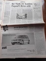 Sabah Gazetesi - 2 Eylül 1998 - Başbakan Mesut Yılmaz Bu Krizi Aşarız - Alparslan Türkeş'in Fırtınalı Yılları Yazı Dizisi - Türk Sineması Osman Fahir Seden'i Kaybetti - Fazilet Partili Milletvekillerine Tesettürlü Mayo - Çillerler'e Şok - Fazilet Partisi Lideri Recai Kutan'dan Ateşkes Çağrısı - Nuri Vedat Ergin Kardeşler - A Milli Takım Teknik Direktörü Mustafa Denizli Tek Rakibimiz Almanya