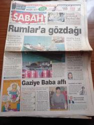 Sabah Gazetesi - 16 Haziran 1998 - Gitme Michael Jordan - Gazi'ye Süleyman Demirel Affı - Rumlar'a Gözdağı - Rusya'dan Füze Rampası Yükleyen Bir Gemiye Daha Boğazlarda Baskın Yapıldı Ve Arandı - Rampa Taşıyan Nataşa'ya Suçüstü - Titan Saadet Zinciri Türkiye Direktörü Kenan Şeranoğlu'na 25 Yıl Hapis - ANAP''ta İrtica Paketi Harekatı - Başbakan Mesut Yılmaz - Deniz Baykal