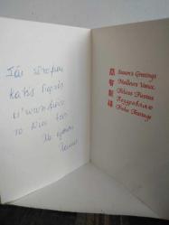 ÇAM AĞACI VE YAĞAN KAR RESMİ KARTPOSTALI,KAPAKLI,İÇ KISMINA YAZILMIŞ,RENKLİ, 11 X 15 CM EBADINDA