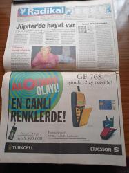 Radikal Gazetesi - 23 Ekim 1999 - Recep Tayyip Erdoğan'a Necmettin Erbakan'a Veto - Murat Belge- TBMM ANAP'lı Eyüp Aşık'ı İstifa Ettiremedi -  Başbakan Mesut Yılmaz Mücadele Sırası Meclis'te - Nesim Malki Soruşturması - Türkbank İhalesi - Faruk Süren - Hayyam Garipoğlu - Korkmaz Yiğit - Emin Cankurtaran - Beşiktaş Tur İçin Umutlu