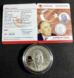 Efemera - Alparslan Türkeş Gümüş Hatıra Parası - kitantik - kitaLog
