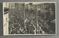 LOT.12 » ÇOK NADİR / İSTANBUL BEYOĞLU GİRİŞİ KALABALIK YAŞAM FOTOĞRAFI...