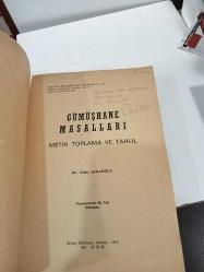 GÜMÜŞHANE MASALLARI METİN TOPLAMA VE TAHLİL -İMZALI İTHAFLI-