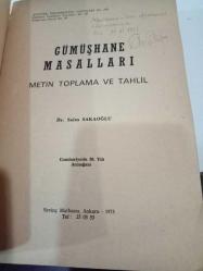 GÜMÜŞHANE MASALLARI METİN TOPLAMA VE TAHLİL -İMZALI İTHAFLI-