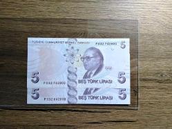 9. Emisyon 5 Lira Çil 2'li Özel Seri Numaralı Lot (resimdeki ürün gönderilecektir) (84)