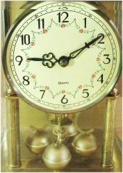 ALMAN HaLLeR PİRİNÇ ŞöMiNe-KoNSoL SAATİ.......DÖNER SARKAÇLI