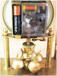 ALMAN HaLLeR PİRİNÇ ŞöMiNe-KoNSoL SAATİ.......DÖNER SARKAÇLI