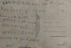 SANAT KARTPOSTALI-DUVARA İŞEYEN YARAMAZ ÇOCUK RESMİ,ARKASINA YAZILMIŞ,RENKLİ, 11 X 15 CM EBADINDA