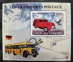 Efemera - A.9090 2008 ULAŞIM TAŞITLAR POSTA ARABALARI MNH BLOK KOMOR ADALARI - kitantik - kitaLog