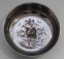 Antika - BALIKLI BAKIR HAMAM TASI, BAKIRDAN MAMÜL İÇİ KALEM İŞÇİLİKLİ, BALIKLI HAMAM TASI 20 CM - kitantik - kitaLog