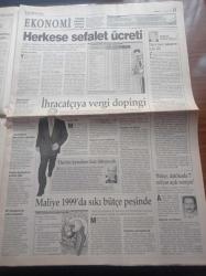 Yeni Yüzyıl Gazetesi - 11 Eylül 1998 - Yeşil Kod Adlı Mahmut Yıldırım Teslim Oldu Mu - İyiliğin Duayeni Semiha Şakir Hayata Veda Etti - Libya Devriminin Yıldönümü Kutlamaları Sırasında PKK Kaddafi'nin Önünden Geçti - İstanbul'un Yeşiline Sabotaj - Zerrin Özer'in Tecavüz İtirafı - Tansu Çiller'in Şirketine 250 Milyar Ceza
