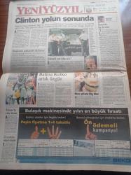 Yeni Yüzyıl Gazetesi - 11 Eylül 1998 - Yeşil Kod Adlı Mahmut Yıldırım Teslim Oldu Mu - İyiliğin Duayeni Semiha Şakir Hayata Veda Etti - Libya Devriminin Yıldönümü Kutlamaları Sırasında PKK Kaddafi'nin Önünden Geçti - İstanbul'un Yeşiline Sabotaj - Zerrin Özer'in Tecavüz İtirafı - Tansu Çiller'in Şirketine 250 Milyar Ceza