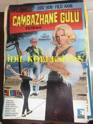 CAMBAZHANE GÜLÜ FADİME, 1971, FİLM AFİŞİ / POSTERİ - BÜYÜK BOY - ORİJİNAL - 100 X 68 cm EBADINDA - Original Turkish Big Size Movie Poster - Türker İnanoğlu, Metin Bükey, Ediz Hun, Filiz Akın, 	Erdoğan Tünaş,