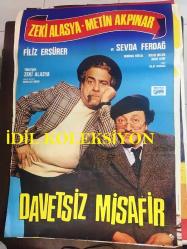 DAVETSİZ MİSAFİRi 1983, FİLM AFİŞİ / POSTERİ - BÜYÜK BOY - ORİJİNAL - 100 X 67 cm EBADINDA - Original Turkish Big Size Movie Poster - Ali Kıvırcık, Enver Özer, Zeki Alasya, Metin Akpınar, Sevda Ferdağ, Neriman Köksal, Abdullah Gürek, Özer Film
