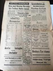 ESKİŞEHİR  YENİ HAKİMİYET GAZETESİ  YEREL TAŞRA BASINI ---16 Şubat 1960 Yıl :7 Sayı :1862--Bugün jandarma teşkilatının 114 . kuruluş yıldönümü  bu mutlu gün Türk Milletine Kutlu Olsun --Elektrik Fiyatları Ucuzluyor --Orta okul  öğretim Muavinliği İçin imtihan hakkı  tanındı -- Jandarmanın Kuruluşu Kutlandı -