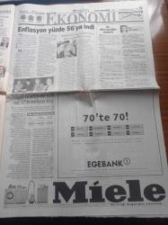 Hürriyet Gazetesi - 30 Aralık 1998 - Bir Solukta Galatasaray - Atletico Madrid Elvir Baliç'in  Peşinde - Fenerbahçe Dünyayı Tarıyor - Hakan Şükür - Türkiye'nin Gücü Kıbrıs Rum Yönetimi S 300 Füzelerinin Adaya Getirilmemesi Kararını Aldı - Yalım Erez Hükümetinin Anahtarı Deniz Baykal'da - Recai Kutan - Erdemir 1 Dolara Fabrika Aldı - Tansu Çiller - Edyta Mustafa Sandal'a Hayran Kaldı - Karahan Çantay - Çağla Şikel