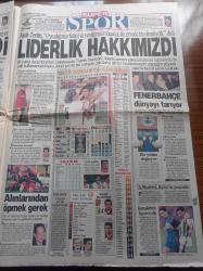 Hürriyet Gazetesi - 30 Aralık 1998 - Bir Solukta Galatasaray - Atletico Madrid Elvir Baliç'in  Peşinde - Fenerbahçe Dünyayı Tarıyor - Hakan Şükür - Türkiye'nin Gücü Kıbrıs Rum Yönetimi S 300 Füzelerinin Adaya Getirilmemesi Kararını Aldı - Yalım Erez Hükümetinin Anahtarı Deniz Baykal'da - Recai Kutan - Erdemir 1 Dolara Fabrika Aldı - Tansu Çiller - Edyta Mustafa Sandal'a Hayran Kaldı - Karahan Çantay - Çağla Şikel