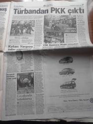 Hürriyet Gazetesi - 7 Kasım 1998 - Atilla Taş'ın Ham Çökelek Şarkısı Tartışma Yarattı - Boliç'i Dayaktan Polis Kurtardı - Türbandan PKK Çıktı - Sadettin Tantan - Beşiktaşlı Alpay Özalan Fatura Bana Kesiliyor - Amokachi Üzgün - Server Tanilli - Kudüs'te Barışa Bomba - Batman'in Babası Bob Kane Öldü - Zeus Tapınağı Villa Kurbanı - Bulgaristan Başbakanı Kostov Ülkelerinden Zorla Gönderdikleri Soydaşlarımızdan Bursa'da Özür Diledi  - MÜSİAD  Yerine Anadolu Aslanları