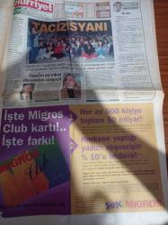 Hürriyet Gazetesi - 6 Haziran 1998 - Samsun'da Kaza Yapan Uçakta Rütbe Şoku - Süleyman Demirel'den Kavgacı Ermeni Lidere Ders - Akın Birdal Suikastının Planlayıcısı Semih Tufan Gülaltay Saçını Bıyığını Kesmiş - Evren Teorisi Değişiyor - Ve İbrahim Tatlıses Alman TV'sine Çıktı - Öldürülen Kumarhaneciler Kralı Ömer Lütfü Topal'ın Eşi Miras'tan  Vazgeçti