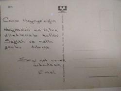 ESKİ TAŞ YERLEŞİM YERİ VE NEHİR KARTPOSTALI,ARKASINA YAZILMIŞ,RENKLİ,11 X 15 CM EBADINDA