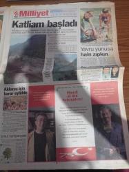 Milliyet Gazetesi - 1 Eylül 1998 -  Alaattin Çakıcı'nın Eski Sağ Kolu Şenol Turan'a Esrarengiz İnfaz - Sezai Türkeş Vefat Etti -Dünya Barış Günü - İnsan Hakları Derneği - Usame Bin Ladin En Büyük Arzum ABD'ye Savaşırken Ölmek - KKTC Cumhurbaşkanı Rauf Denktaş - İsmail Cem S 300'le Hiçbir İlgimiz Yok - Devlet Güvenlik Mahkemesi'nden İstanbul Büyükşehir Belediye Başkanı Recep Tayyip Erdoğan'a Takipsizlik - Bülent Ecevit - Ulkerspor'dan Sezona Merhaba - Şenol Güneş - Atatürk Venezüella'da